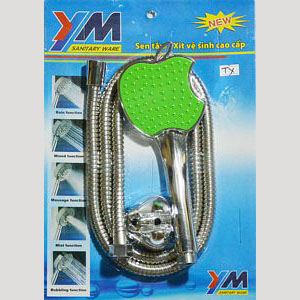 Bộ vòi sen tắm YM Inox táo xanh 